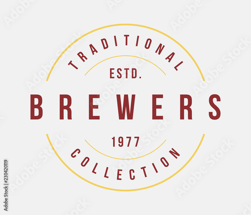 Beer brewers label