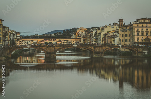 Ponte Vecchio or Old Bridge in Florence  Italy