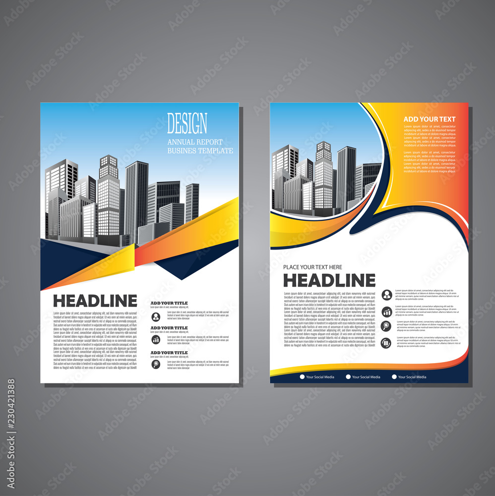Brochure template layout, cover design annual report, magazine, flyer or booklet in A4 with blue geometric shapes on polygonal background Brochure template layout, cover design annual report, magazine, flyer or booklet in A4 with blue geometric shapes on polygonal background