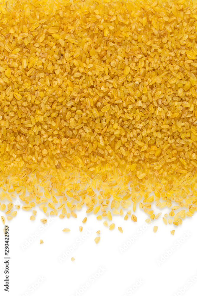bulgur cereal isolated on white bulgur cereal isolated on white