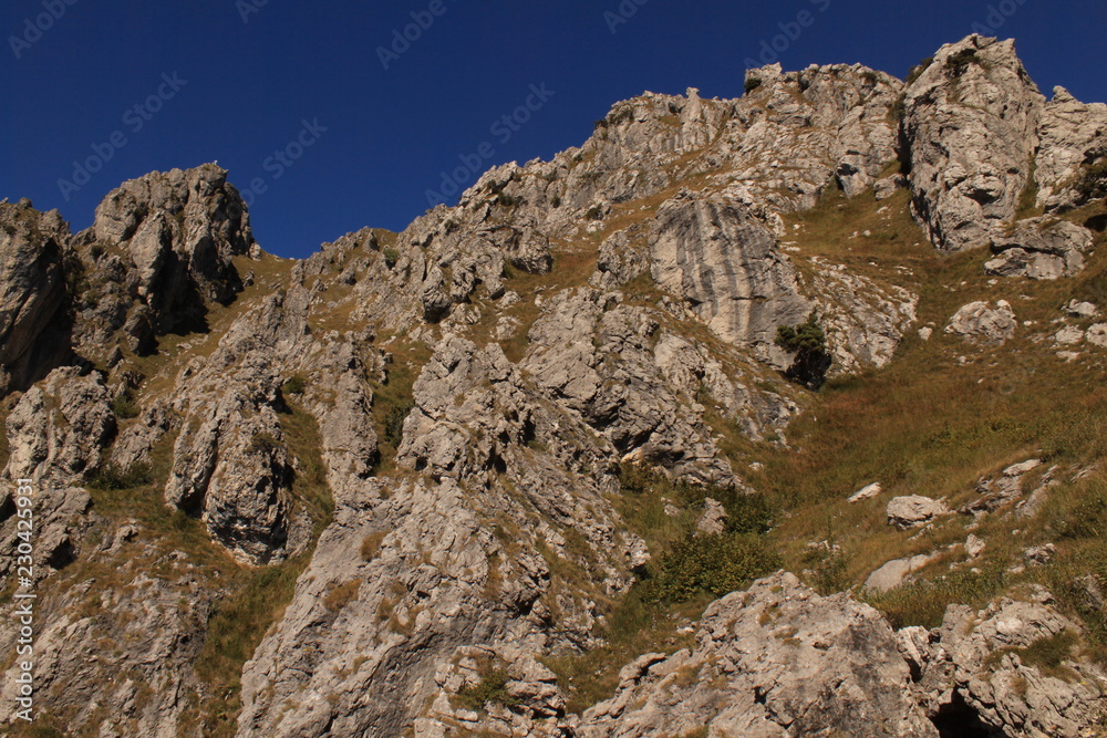 Blick zum Gipfel des Monte Grona (Luganer Alpen)