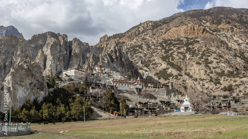 Buddhist Temple in Bhakra, Manang photo