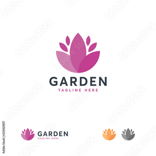 Elegant Lotus Flower logo designs template  Beauty Care logo designs concept  Lotus Flower Logo abstract Beauty Spa salon Cosmetics brand