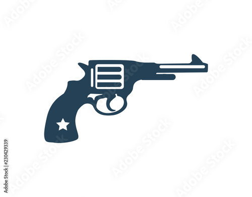 Gun Shot Logotype Closeup Vector Illustration © robu_s