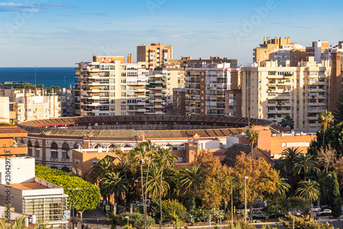 Plaza de Toros de Malagueta bullring in Malaga, Andalusia, Spain