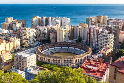 Plaza de Toros de Malagueta bullring in Malaga, Andalusia, Spain