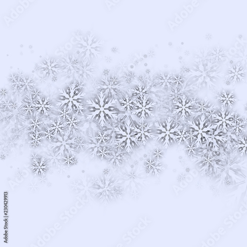 Christmas Background with Snowflakes © LayerAce.com