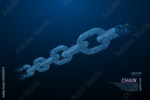 Metal chain links