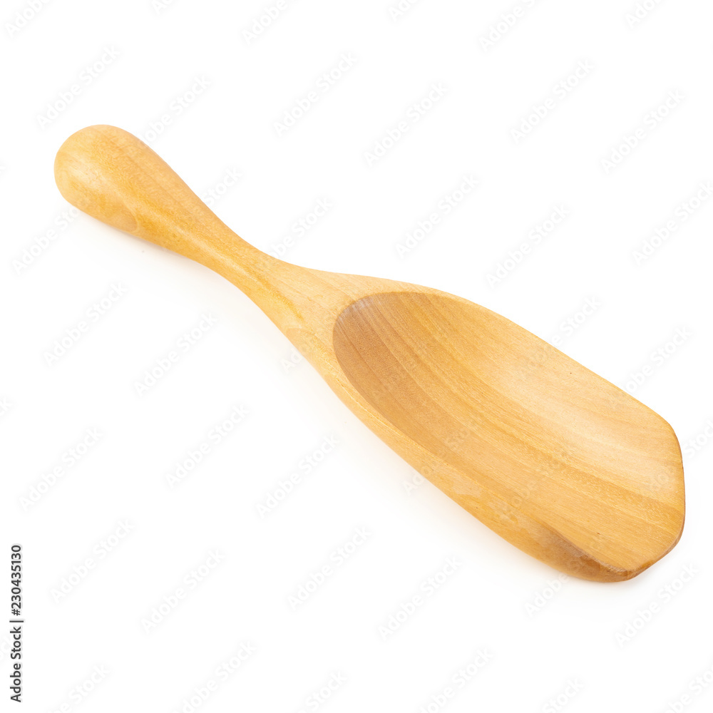 Wooden spoon isolated on a white background Wooden spoon isolated on a white background