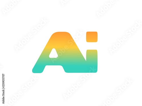 AI Initial Logo for your startup venture