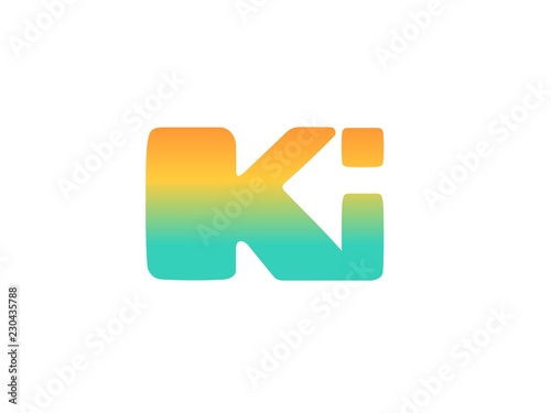 KI Initial Logo for your startup venture