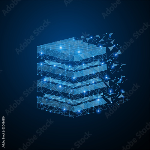 3D box server database photo