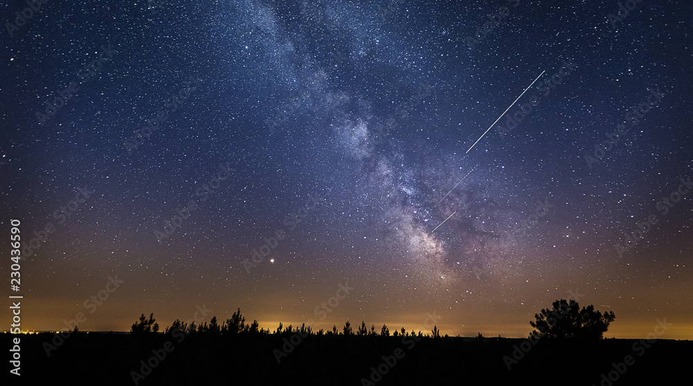 Fototapeta premium Voie lactée moulin de perdrigeau 1