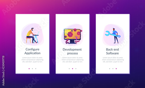 Back end development it app interface template