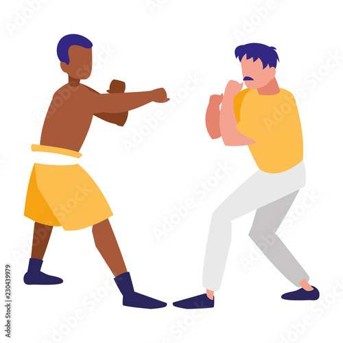 boxer and sparring training avatars characters