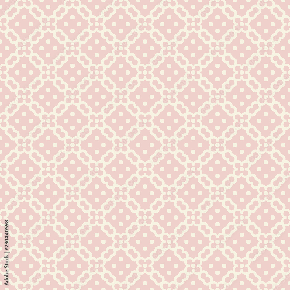 Woven seamless pattern in pastel pink