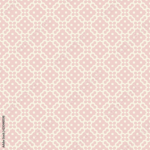 Woven seamless pattern in pastel pink