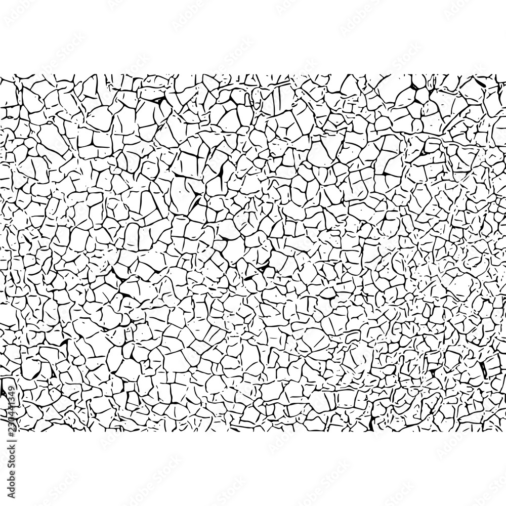 Cracked texture. Cracks and scratches. Vector grunge illustration.