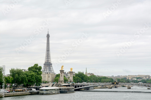 view of paris and eiffel tower © Vsevolod