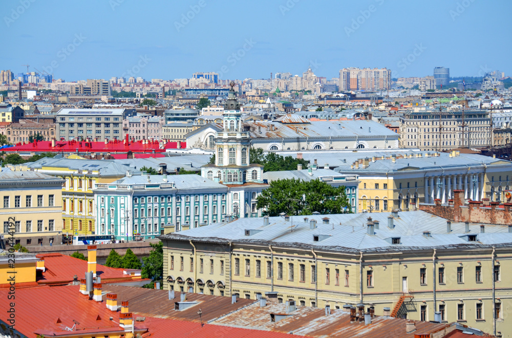 Russia. Saint-Petersburg. In the center of the Kunstkammer building