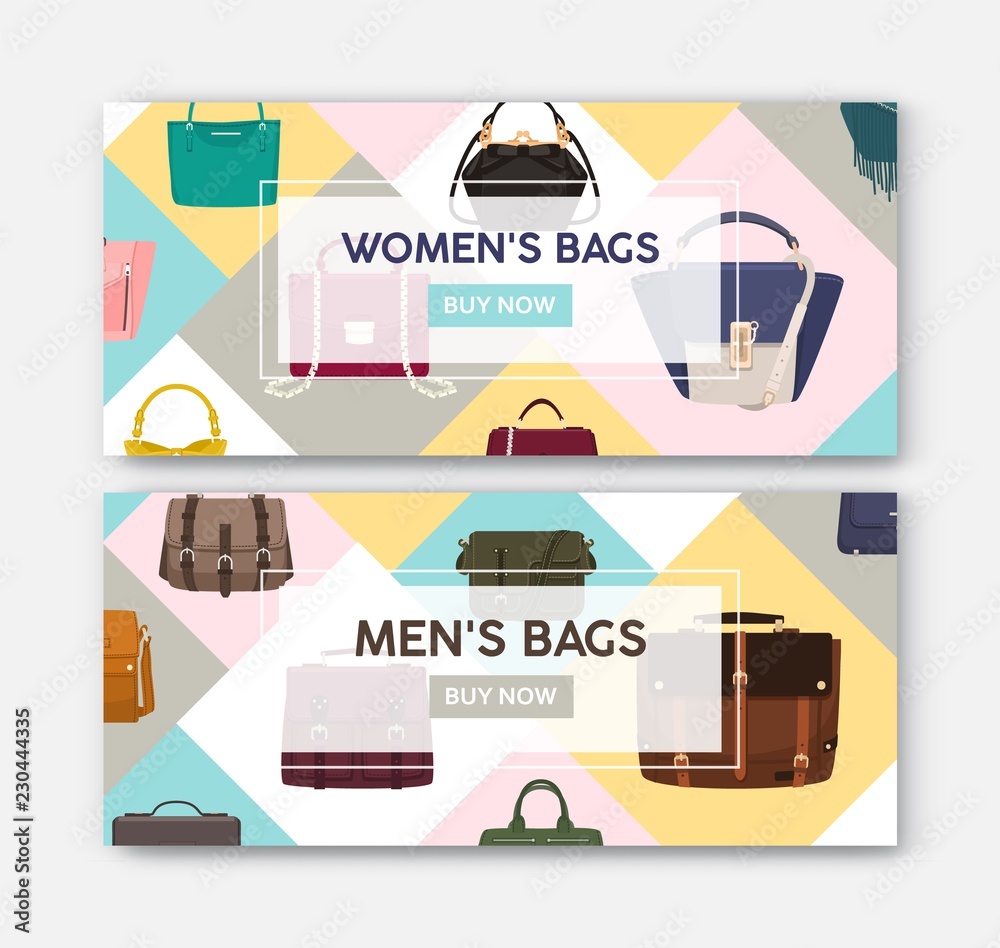 Premium Vector  Set of woman bags vector illustration, trendy, modern and  luxury