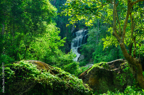 The Mae Sa waterfall. it is beautiful  on Doi Suthep at Chiang Mai in Thailand