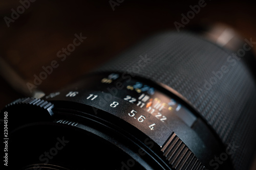 camera lens closeup