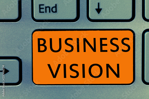 Wallpaper Mural Conceptual hand writing showing Business Vision. Business photo text grow your business in the future based on your goals. Torontodigital.ca