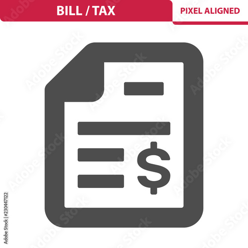 Bill / Tax Icon © 13ree_design