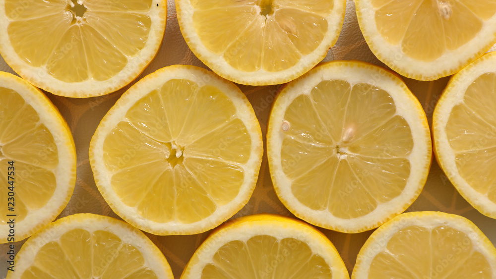 close up on lemon half