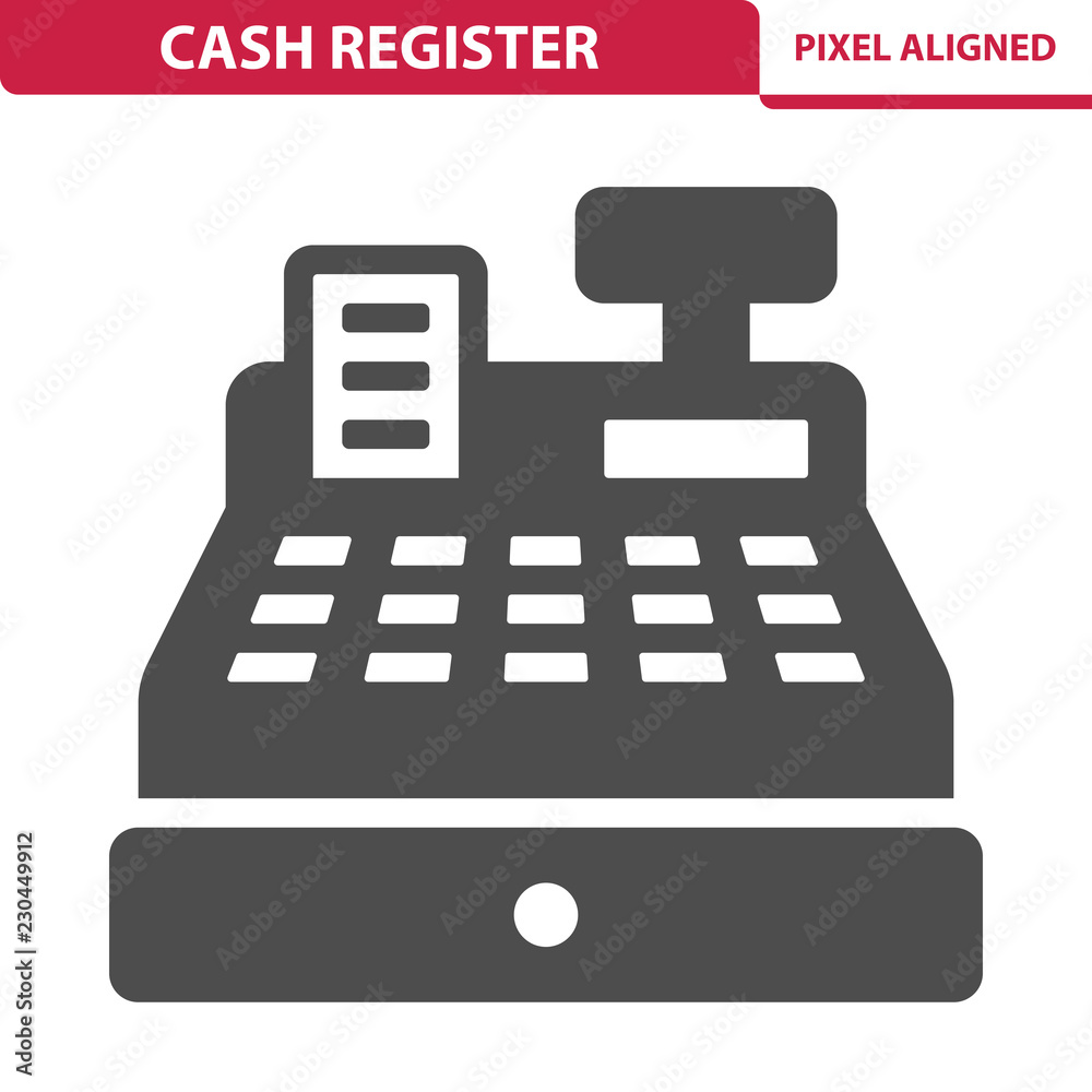 Cash Register Icon - obrazy, fototapety, plakaty 