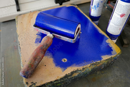 Rouleau à encrer pour linogravure