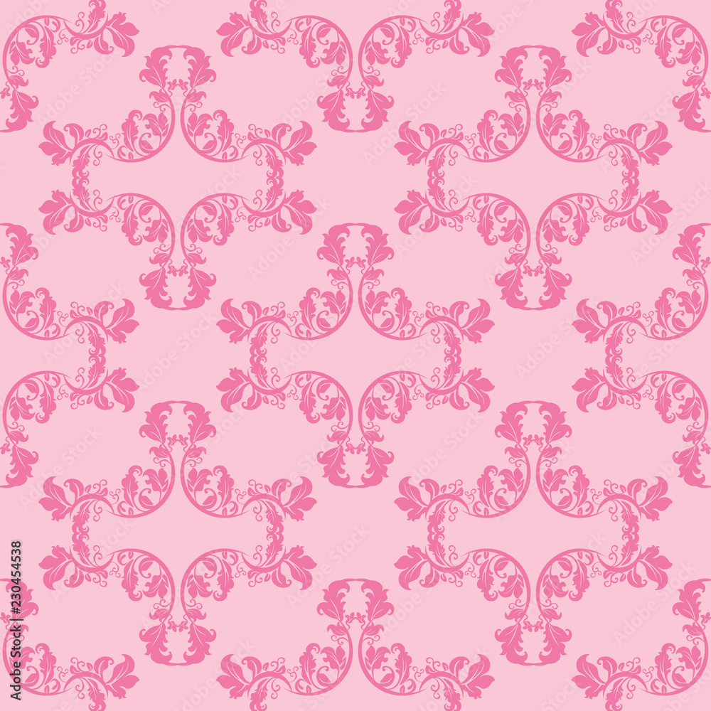 Geometric seamless floral pattern Geometric seamless floral pattern