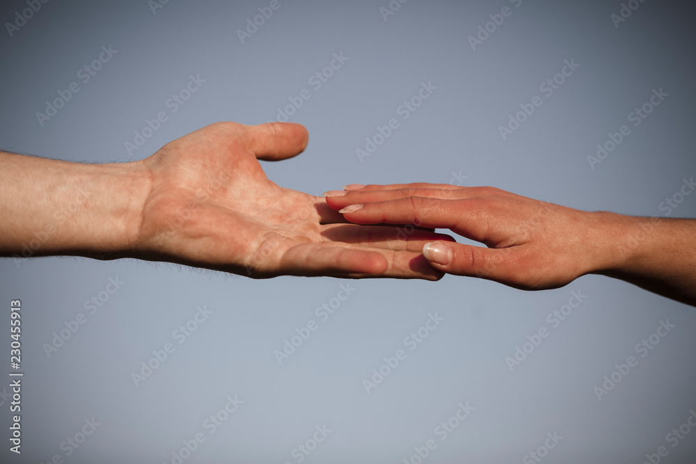 Hand sky. Nature Hand sky. Nature