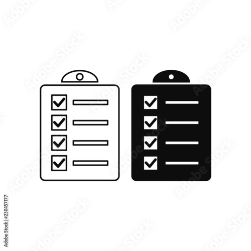 checklist icon vector illustration