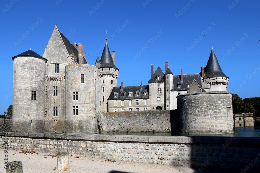 Chateau de Sully-sur-Loire, france, castle, architecture, Loire Valley, stone, Tower, park, landmark, history, palace, historic,