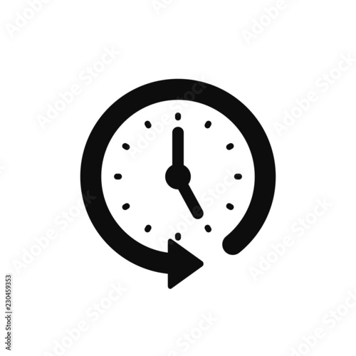 Clock Icon Vector.