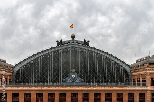 Atocha railway station in Madrid, serving commuter trains, intercity, regional and AVE high speed trains