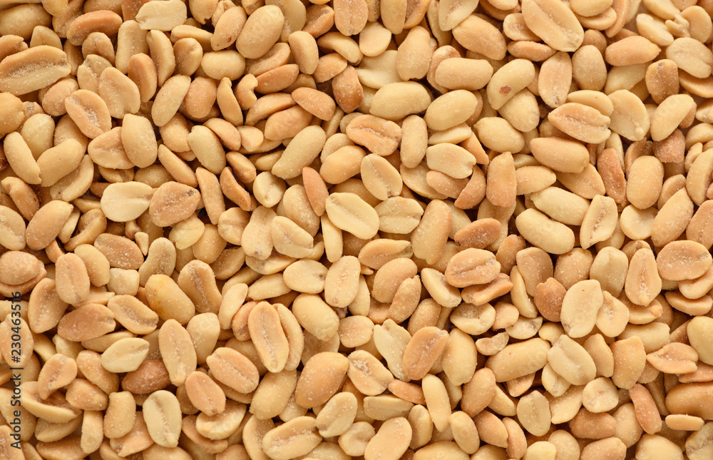 The texture of salted, roasted peanut (Arachis hypogaea) The texture of salted, roasted peanut (Arachis hypogaea)