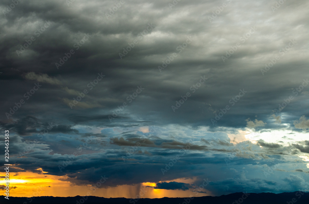 Obraz premium thunder storm sky Rain clouds