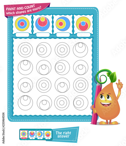 Game How many  shapes  paint