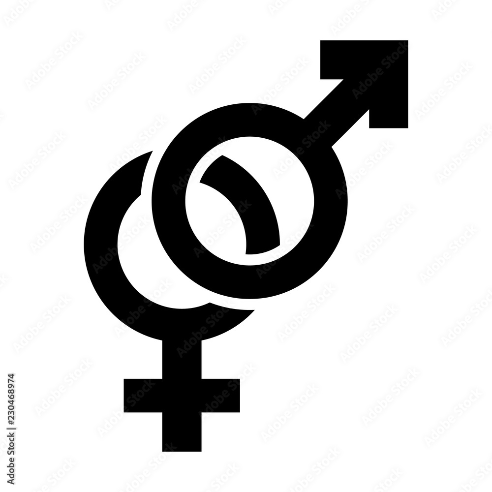 Sign of gender difference. Man and woman. Sign of gender difference. Man and woman.