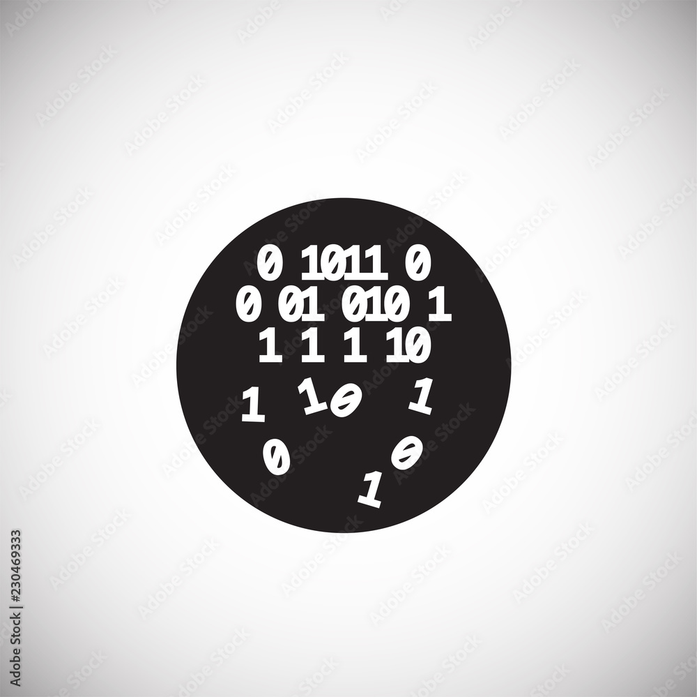 Information codes on white background icon Information codes on white background icon