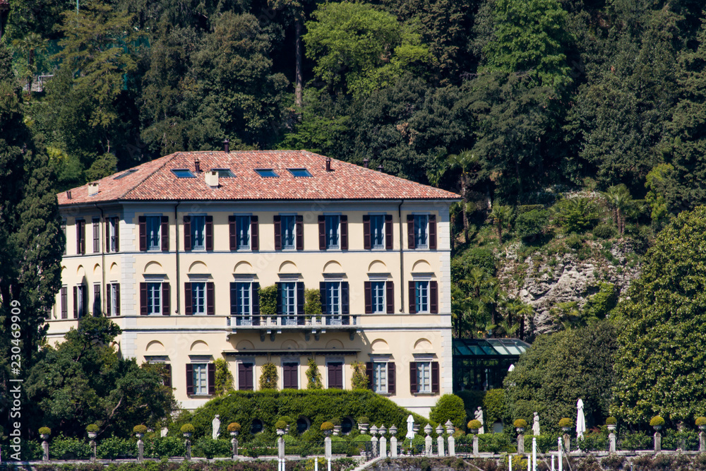 Villa Fontanelle in Moltrasio on Lake Como in Italy