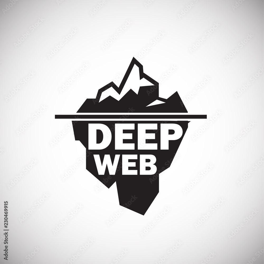 Deep web icon on white background icon Deep web icon on white background icon