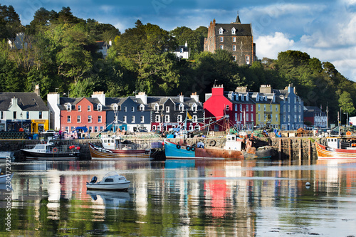 Tobermory town, capital of the Isle of Mull in the Scottish Inner Hebrides, Scotland, United Kingdom, Europe photo