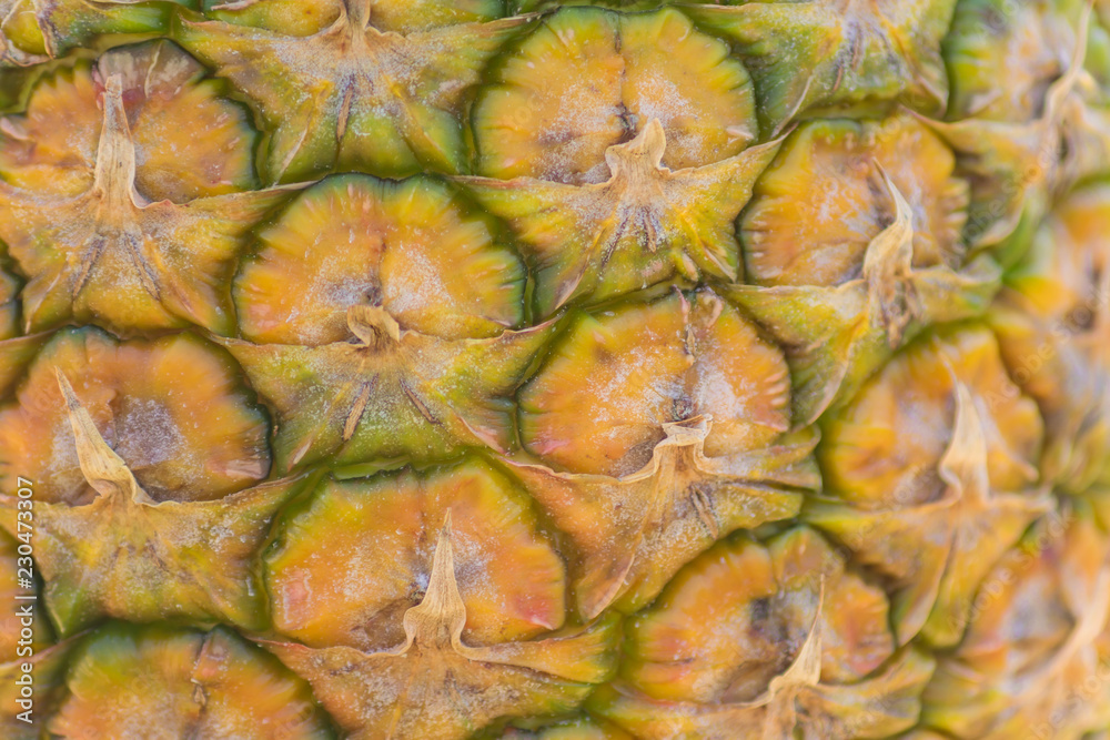 close up of fresh ripe pineapple bark texture background close up of fresh ripe pineapple bark texture background