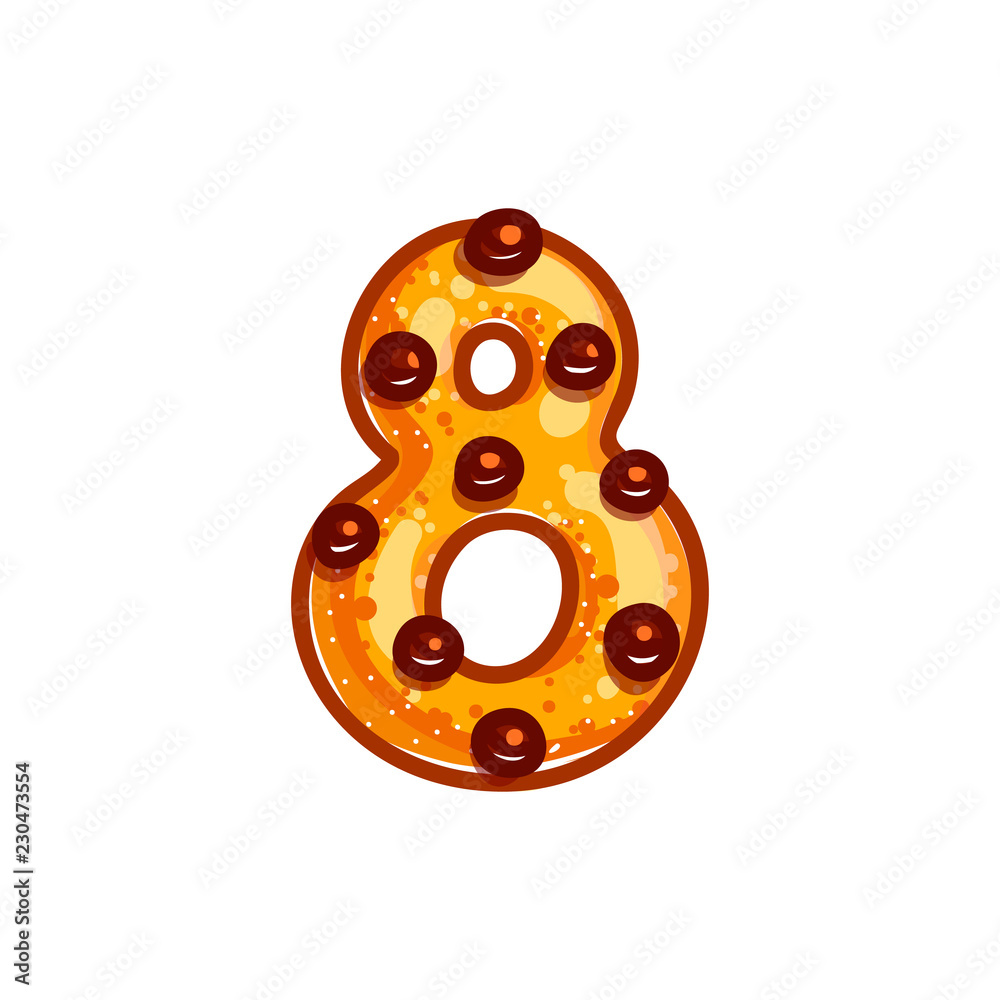 Obraz premium chocolate chips character