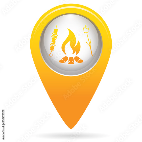 Grilled zephyr and  kebab icon