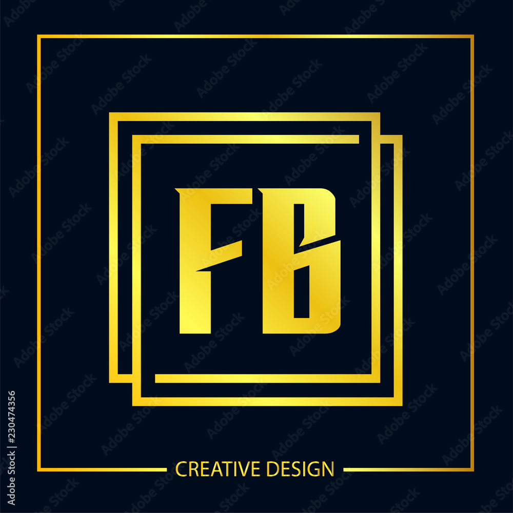 Initial FB Letter Logo Template Design Initial FB Letter Logo Template Design